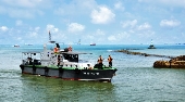 Tàu biên phòng Bà Rịa-Vũng Tàu tuần tra trên biển